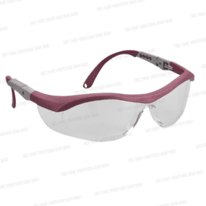 Medallas Safety Eyewear/Metallic Maroon/Hard Coated Clear Lens