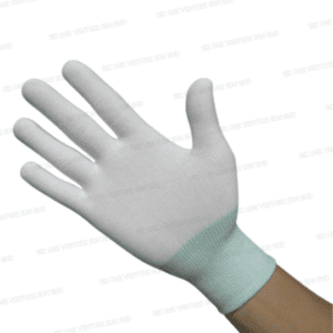 White Nylon Knitted Gloves (without PU)