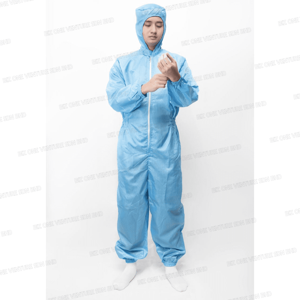 ESD Cleanroom Jumpsuit with Hood