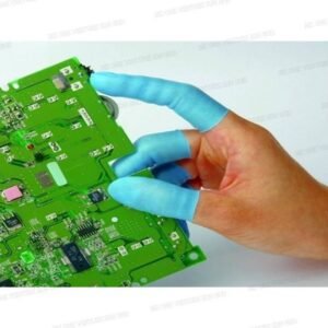 SULFUR FREE BLUE NITRILE ESD SAFE FINGER COTS