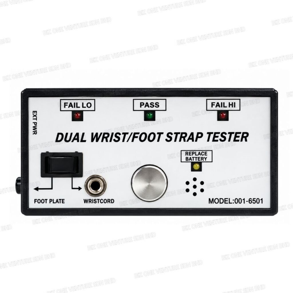 Dual Footwear and Wrist Strap Tester 6501
